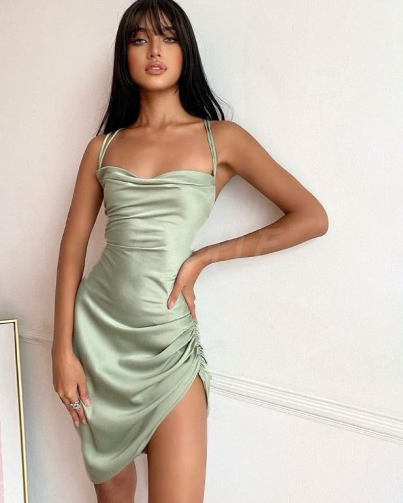 Mini Abito Georgia verde Insane dress