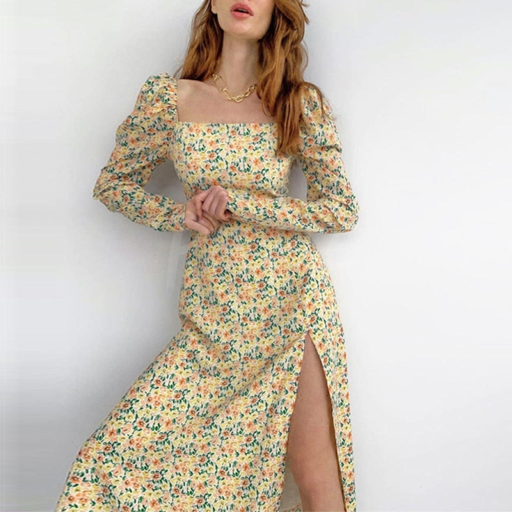 abito fiorato Adela Apricot Insane dress