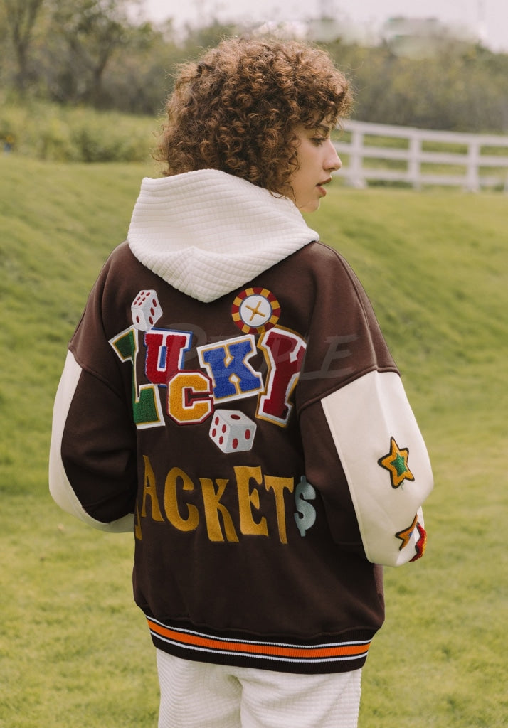 Vintage Baseball Jacket Coffee Insane dress