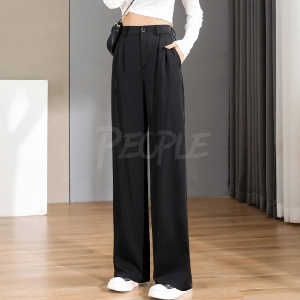 pantalone donna loose black MUST HAVE