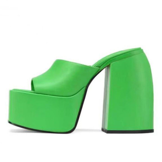 Sandalo platform Green MUST HAVE