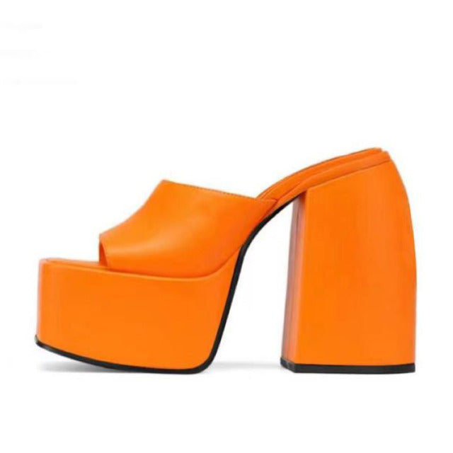 Sandalo platform Orange MUST HAVE