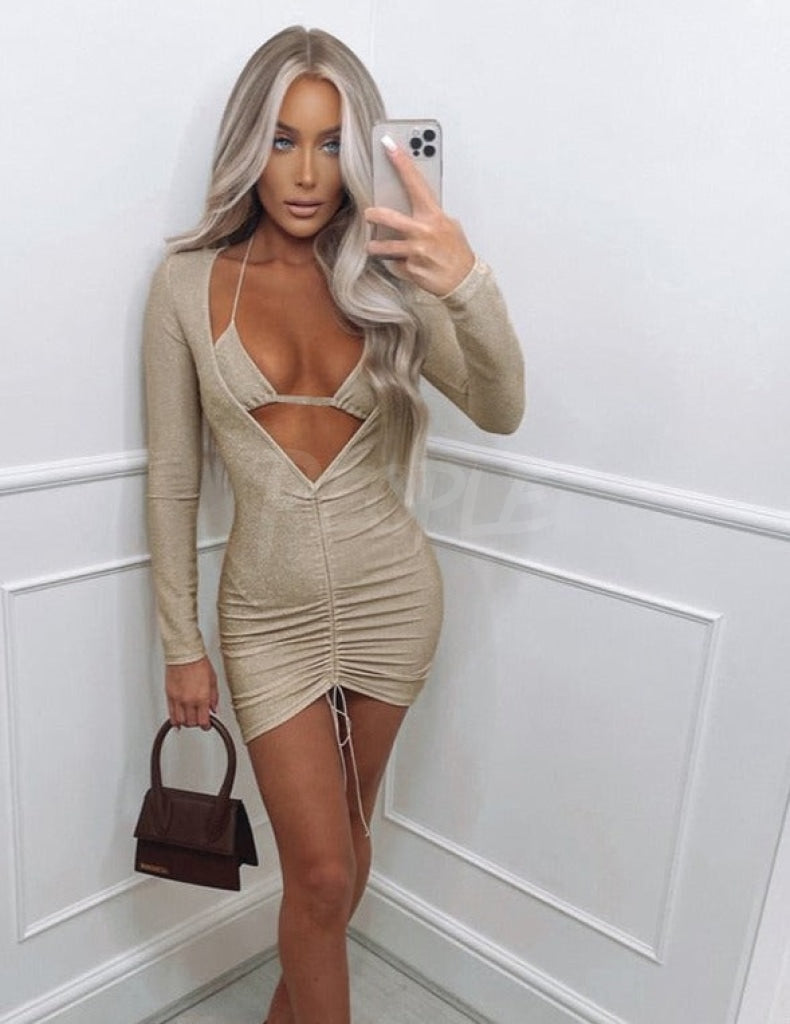 abito bikini beige Insane dress