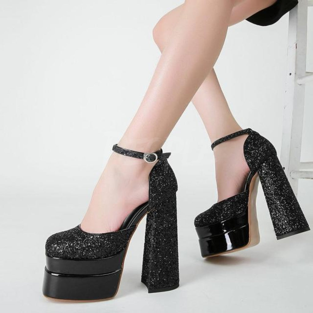 tacchi Platform lux Black MUST HAVE