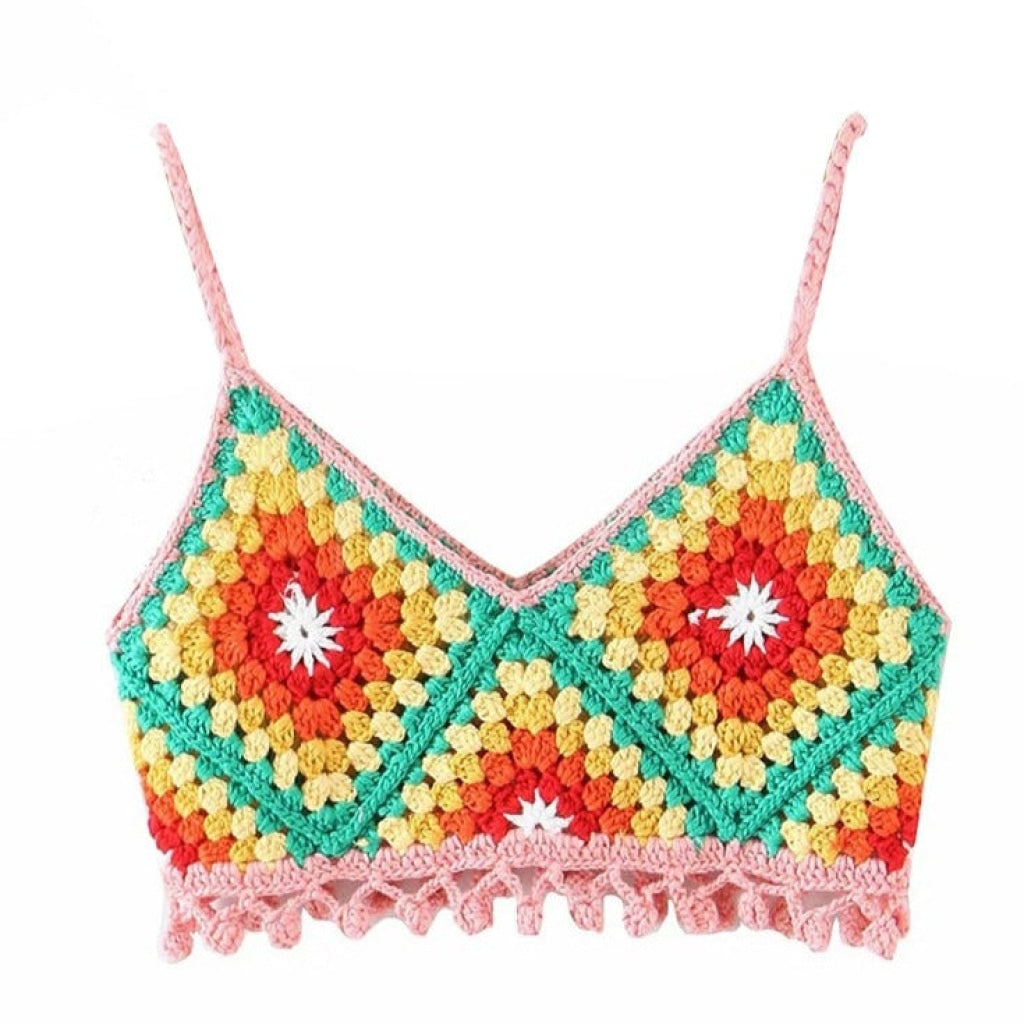 Handmade Crochet top Pink One Size MUST HAVE