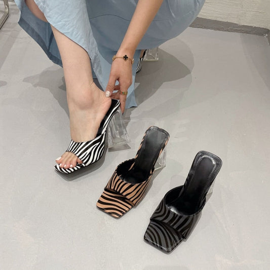 Zebra Square Heel MUST HAVE