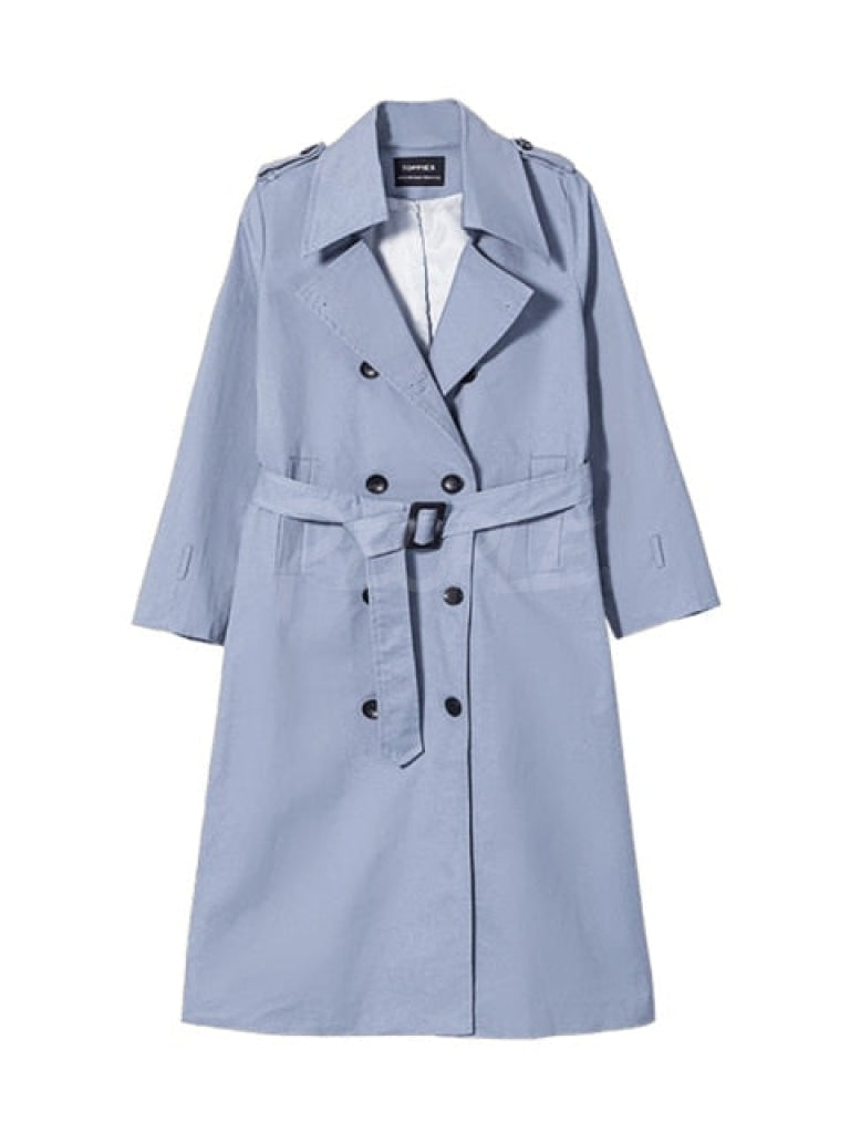 trench over vintage lake blue MUST HAVE