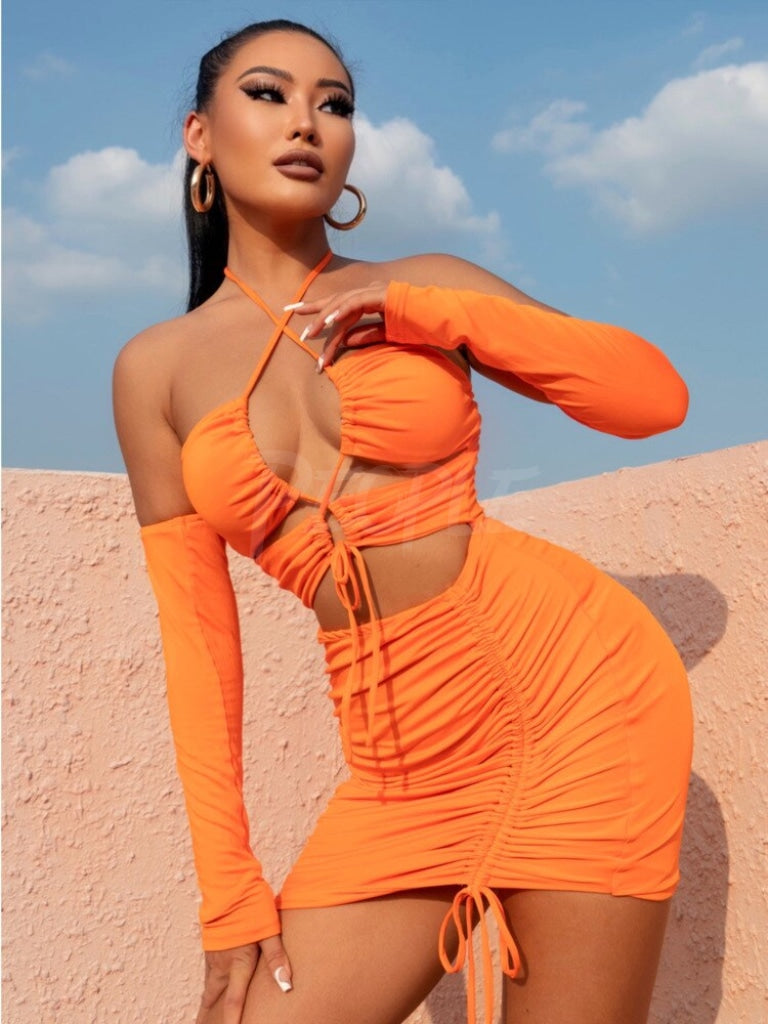 abito Charissa Orange Insane dress