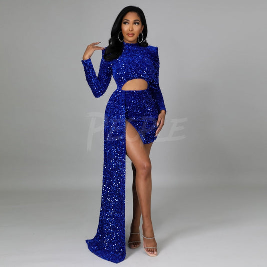 abito lungo Lounge Blue Insane dress