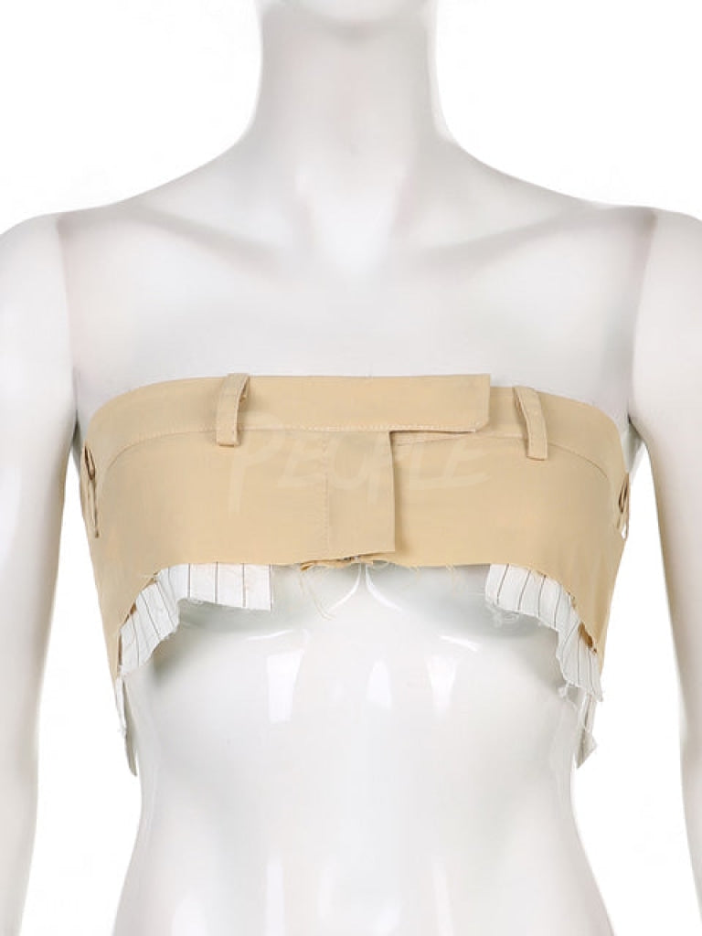 Completo vita bassa khaki top MUST HAVE