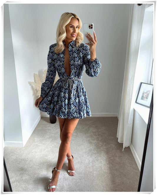 Abito Floral Blue Insane dress