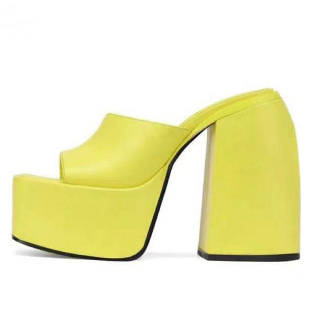 Sandalo platform Yellow MUST HAVE