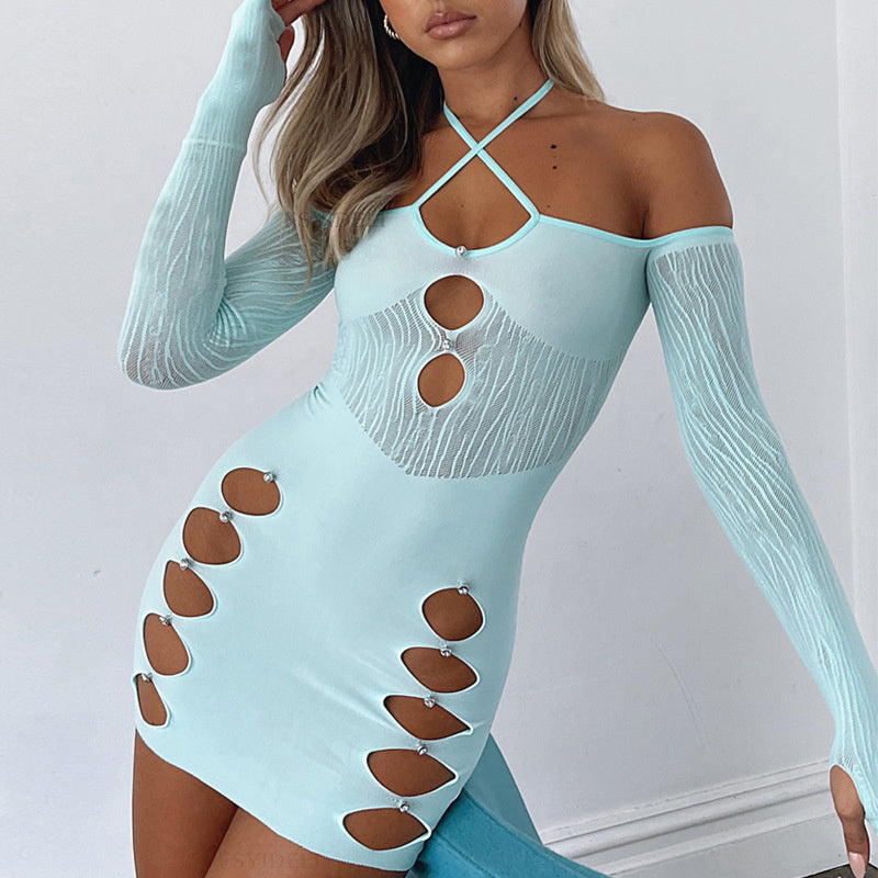 Abito hole Blue Insane dress